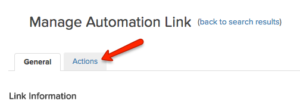 infusionsoft automation link actions