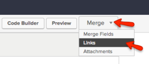 infusionsoft email builder merge links