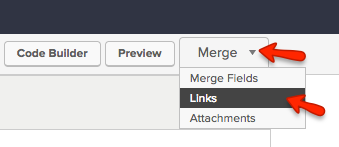 infusionsoft email builder merge links